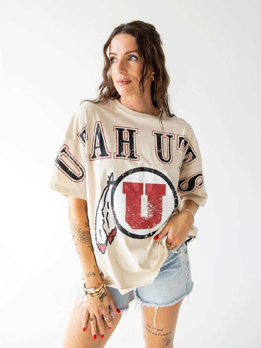 Gameday Social Apparel Co.® - Utah Southern Split Oversized Band Tee